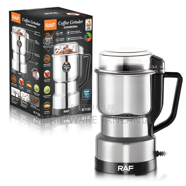 Raf Electric Coffee Grinder 300w Stainless Steel - Buy in Dar es Salaam, Tanzania | Smartware