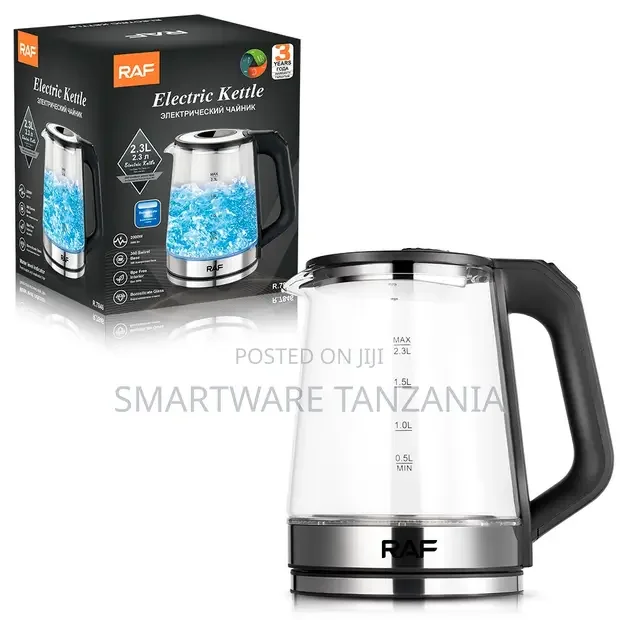 Raf Electric Glass Kettle R.7846 - 2.3l Led Illuminated Kettle - Buy in Dar es Salaam, Tanzania | Smartware