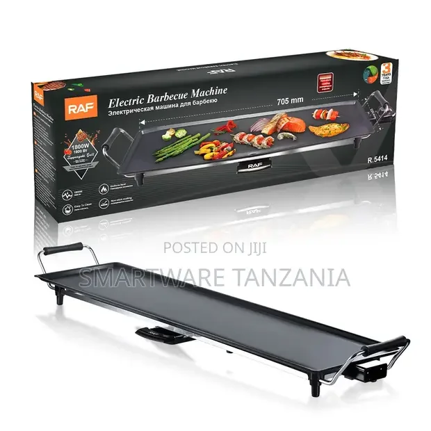 Raf Electric Grill Plate 1800W 705mm Indoor BBQ Griddle Pan - Buy in Dar es Salaam, Tanzania | Smartware