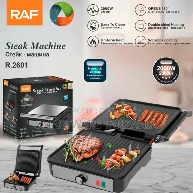 RAF Electric Grill R.2601 2000W Steak Press Panini - Buy in Dar es Salaam, Tanzania | Smartware