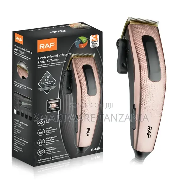 RAF Electric Hair Trimmer 9w Rose Gold Professional Clipper - Buy in Dar es Salaam, Tanzania | Smartware