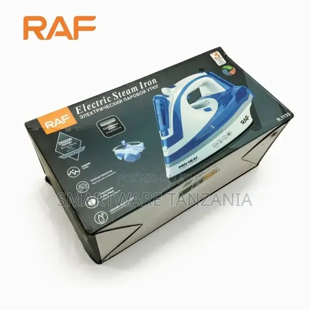 RAF Electric Iron Steam Flatiron - BlueWhite - Buy in Dar es Salaam, Tanzania | Smartware