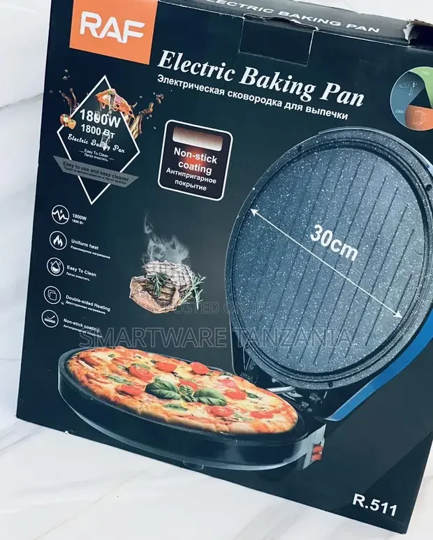 RAF Electric Multi-function Pan Pizza Bread Maker 1800W - Buy in Dar es Salaam, Tanzania | Smartware