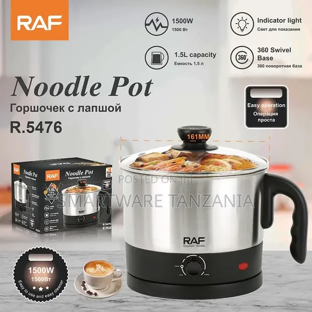 Raf Electric Noodle Pot R.5476 1500w 1.5l - Buy in Dar es Salaam, Tanzania | Smartware
