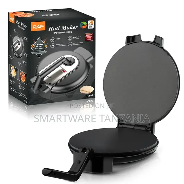 Raf Electric Roti Press 1400w Gray Chapati Flatbread Maker - Buy in Dar es Salaam, Tanzania | Smartware