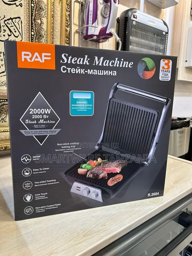 RAF Electric Sandwich Maker Steak Machine 2000W - Buy in Dar es Salaam, Tanzania | Smartware