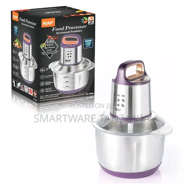 Raf Food Processor R.7055 - 3l Electric Kitchen Chopper Purple
