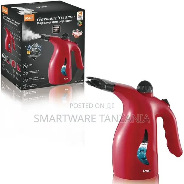 RAF Handheld Fabric Steamer 800W Red 200ml - Buy in Dar es Salaam, Tanzania | Smartware