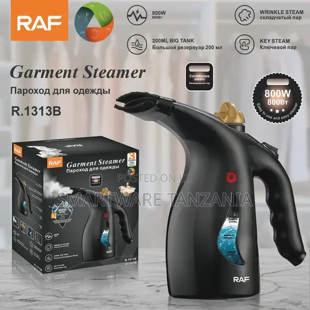 RAF Handheld Steamer 800W Black Gold 200ml - Buy in Dar es Salaam, Tanzania | Smartware