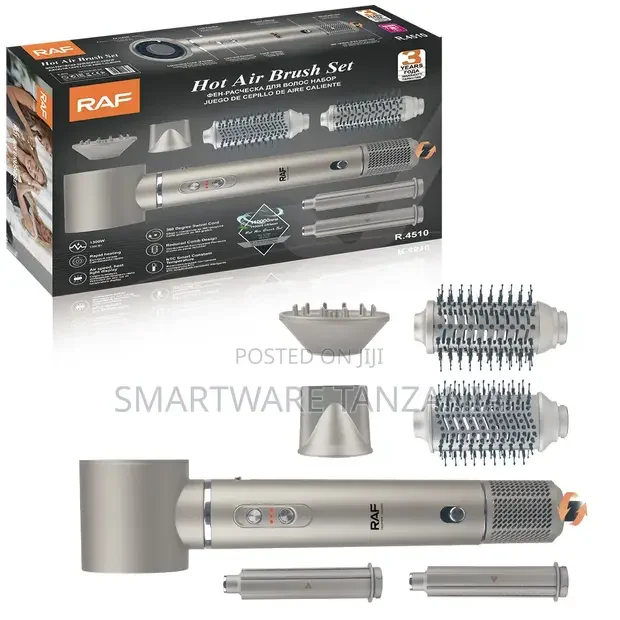 RAF Hot Air Brush Set R.4510 - Multi-Attachment Hair Styler - Buy in Dar es Salaam, Tanzania | Smartware