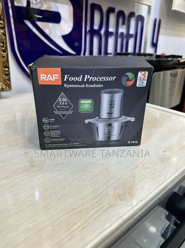 RAF Kitchen Chopper 1000W Stainless Steel Food Processor - Buy in Dar es Salaam, Tanzania | Smartware
