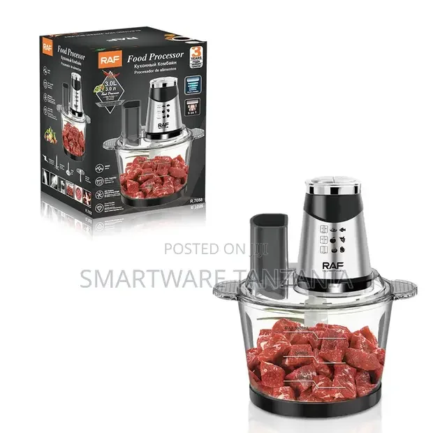 RAF Multi-Function Food Chopper 3L Glass Bowl 600W - Buy in Dar es Salaam, Tanzania | Smartware