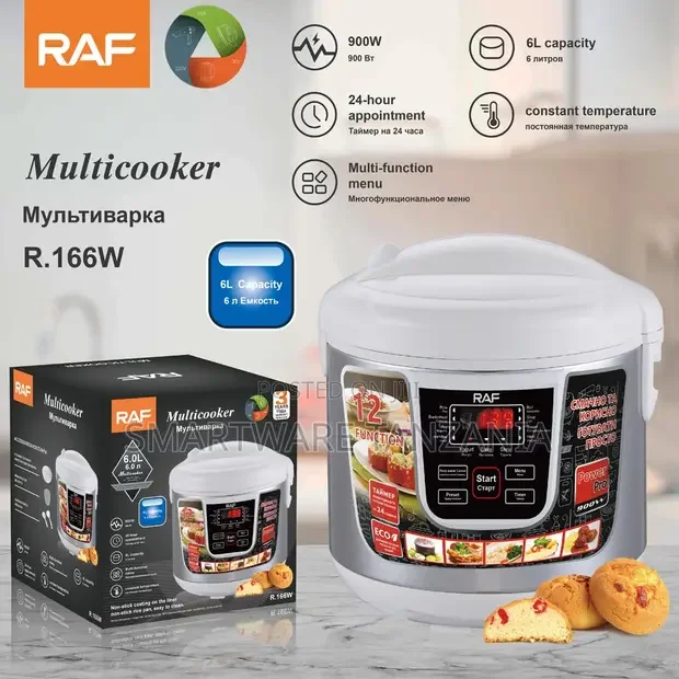 RAF Multicooker R.166W 900W 6L 12 Function - Buy in Dar es Salaam, Tanzania | Smartware