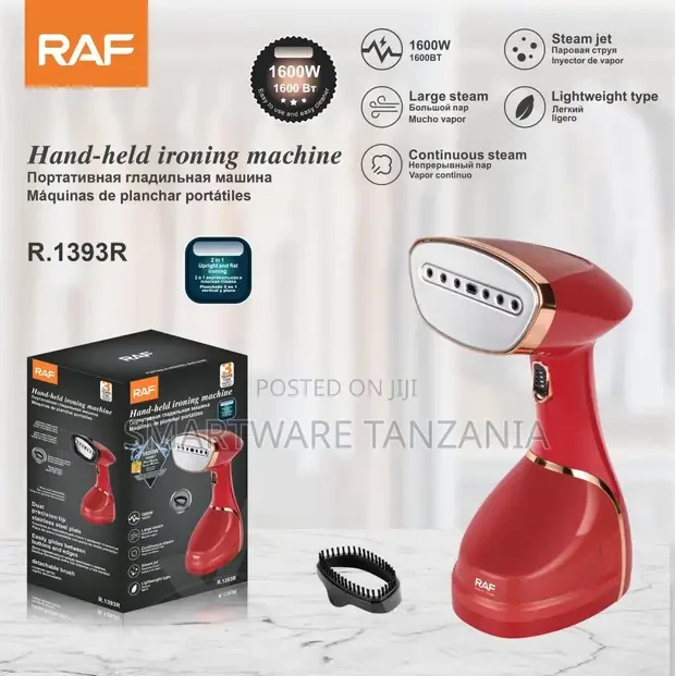 RAF Portable Steam Iron 1600W Handheld Fabric Steamer - Buy in Dar es Salaam, Tanzania | Smartware