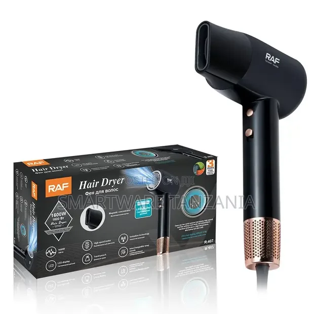 Raf Professional Hair Dryer 1600w R.407 Fast Dry Ionic Magnetic Nozzle