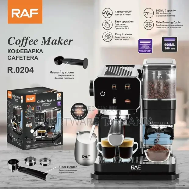RAF R.0204 Coffee Maker With Built-in Grinder - Buy in Dar es Salaam, Tanzania | Smartware