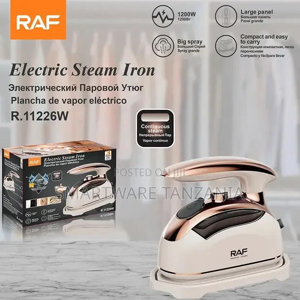 Raf R.11226W Steam Iron 1200W Continuous Steam - Buy in Dar es Salaam, Tanzania | Smartware