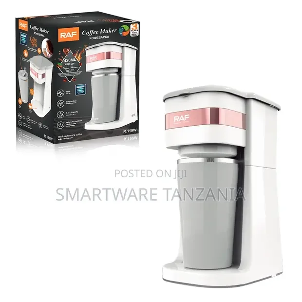 Raf R.119w Personal Coffee Maker - Single Cup Brewer With Tumbler