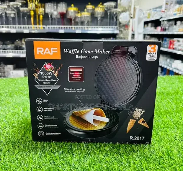 RAF R.2217 1000W Non-stick Waffle Cone Maker - Buy in Dar es Salaam, Tanzania | Smartware