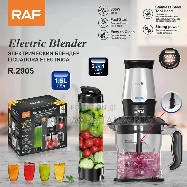 RAF R.2905 Electric Blender 350W - 2-in-1 Smoothie Maker - Buy in Dar es Salaam, Tanzania | Smartware