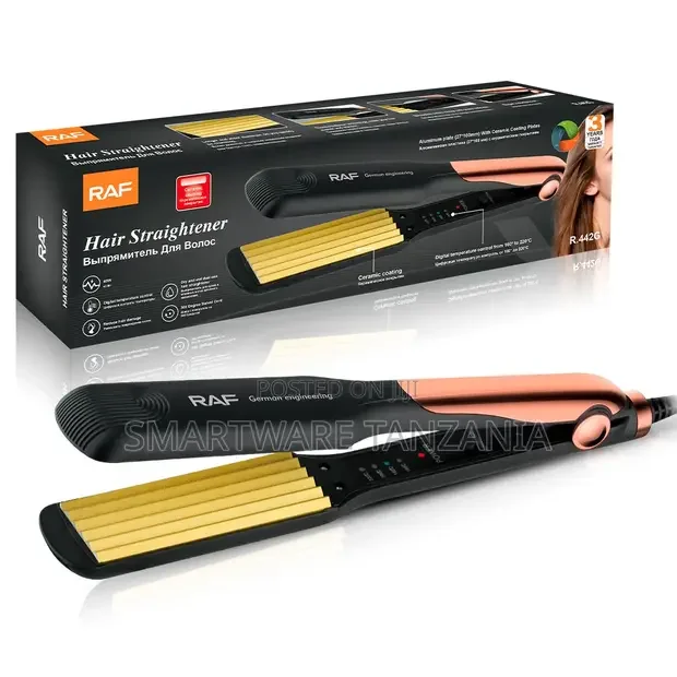 Raf R.4426 Ceramic Hair Straightener - Professional Flat Iron 45w