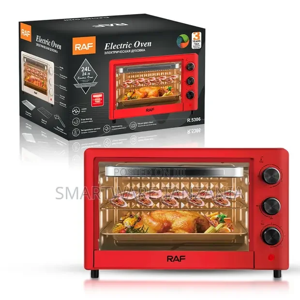 RAF R.5306 Red Electric Oven 24L - Buy in Dar es Salaam, Tanzania | Smartware