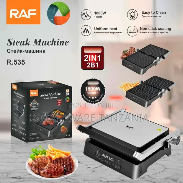 RAF R.535 Electric Grill Steak Machine 1800W - Buy in Dar es Salaam, Tanzania | Smartware
