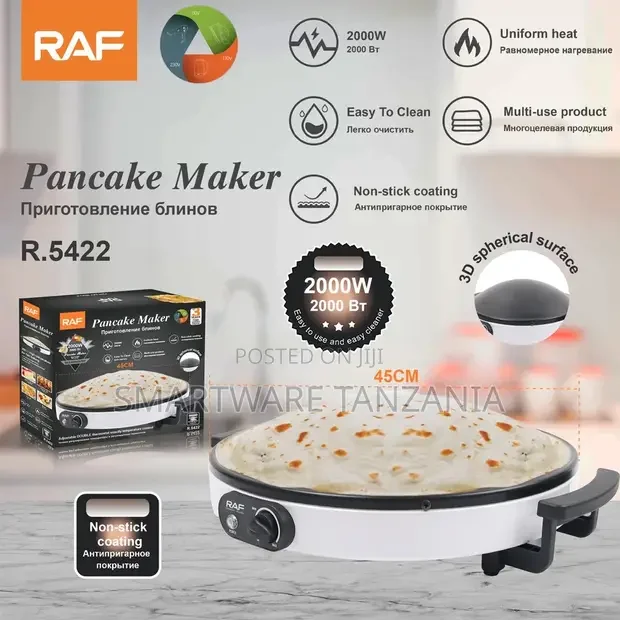 RAF R.5422 Electric Pancake Maker, 2000W - Buy in Dar es Salaam, Tanzania | Smartware