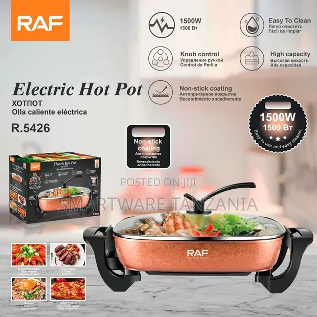 Raf R.5426 Electric Hot Pot 1500W Copper - Buy in Dar es Salaam, Tanzania | Smartware