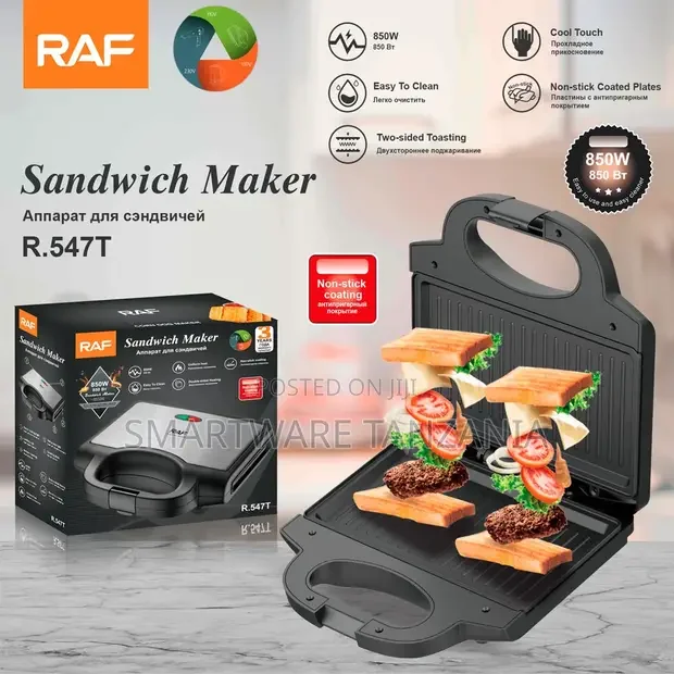 Raf R.547t Sandwich Maker 850w - Buy in Dar es Salaam, Tanzania | Smartware
