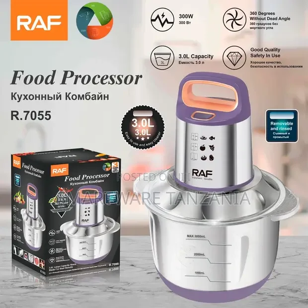 RAF R.7055 Food Processor 300W Purple - Buy in Dar es Salaam, Tanzania | Smartware