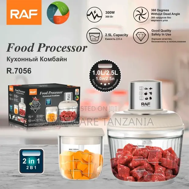 RAF R.7056 Food Processor 300W 2-in-1 - Buy in Dar es Salaam, Tanzania | Smartware