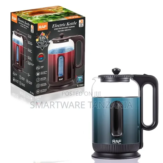 RAF R.7203 Borosilicate Glass Kettle 1500W - Buy in Dar es Salaam, Tanzania | Smartware