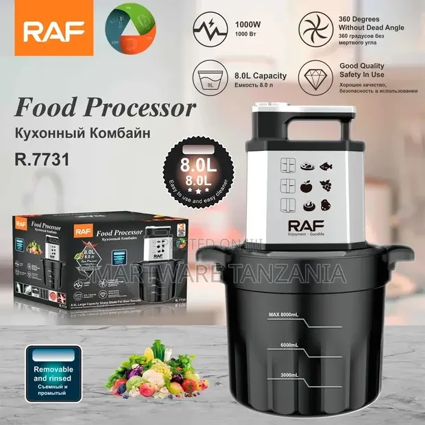 RAF R.7731 Food Processor 1000W 8L - Buy in Dar es Salaam, Tanzania | Smartware