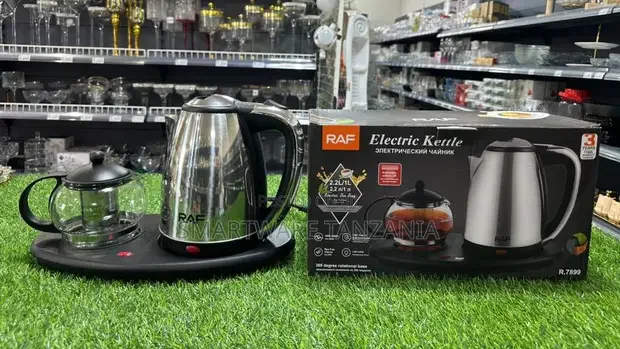 Raf R.7899 Electric Kettle 2.2l With Glass Teapot and Tray
