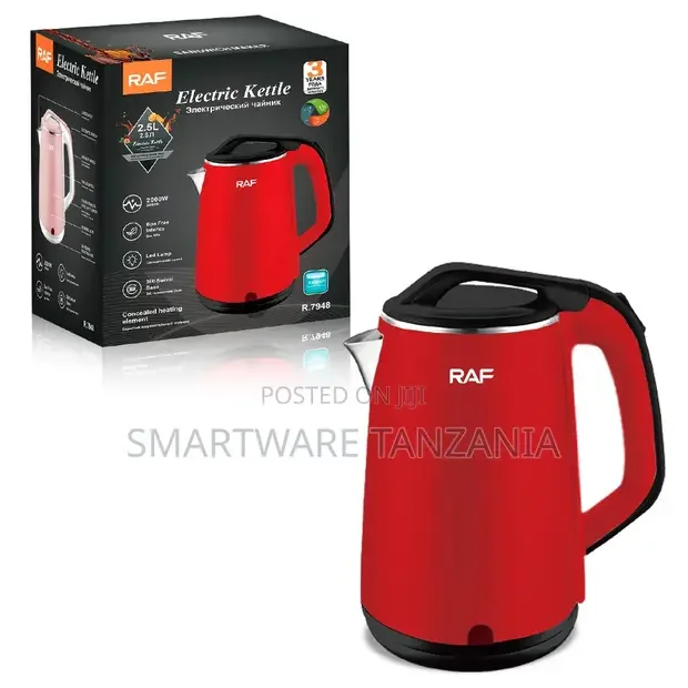 RAF R.7948 2.5L Electric Kettle Red 2000W - Buy in Dar es Salaam, Tanzania | Smartware