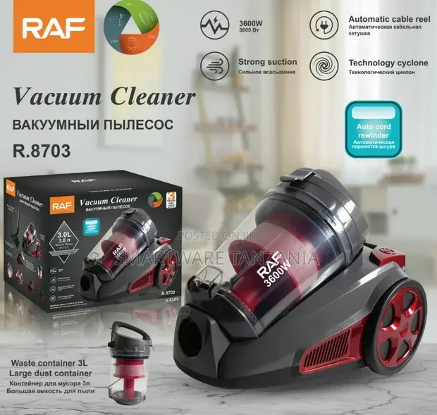RAF R.8703 Vacuum Cleaner 3600W - Buy in Dar es Salaam, Tanzania | Smartware