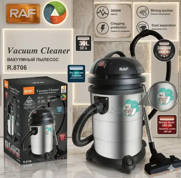 RAF R.8706 30L 3000W Wet Dry Vacuum Cleaner - Buy in Dar es Salaam, Tanzania | Smartware