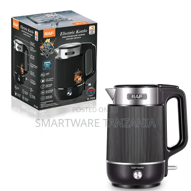 Raf Rapid Boil Electric Kettle 1800w 2l Keep Warm Function
