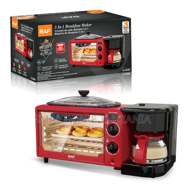 RAF Red Breakfast Station R.5308R 1050W Multi Function Oven - Buy in Dar es Salaam, Tanzania | Smartware