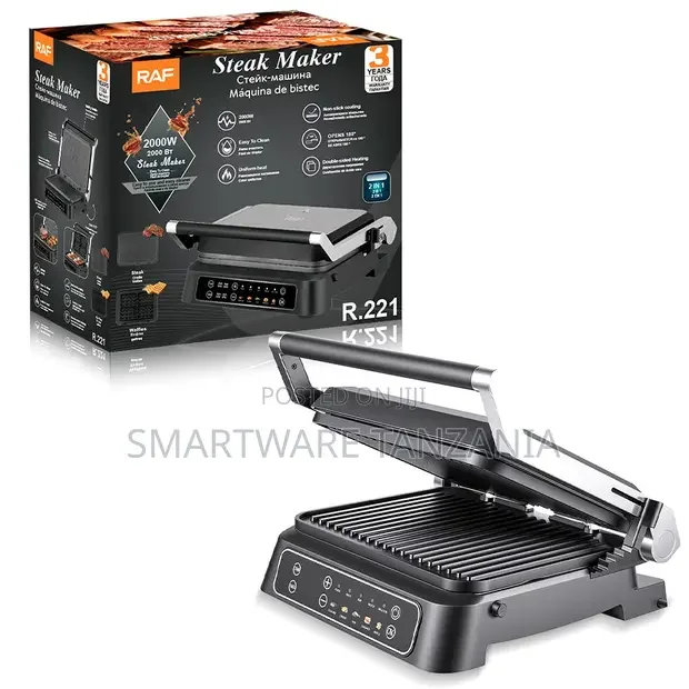 RAF Steak Maker R.221 - Electric Grill Waffle Iron 2000w - Buy in Dar es Salaam, Tanzania | Smartware
