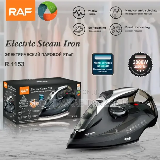 RAF R.1153 2800W Nano Ceramic Steam Iron - Buy in Dar es Salaam, Tanzania | Smartware
