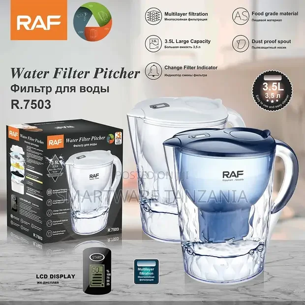 Raf Water Filter Pitcher R.7503 3.5l LCD Indicator Multi Layer