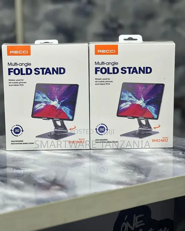 Recci Multi-Angle Fold Stand Rho-M12 360 Rotation - Buy in Dar es Salaam, Tanzania | Smartware