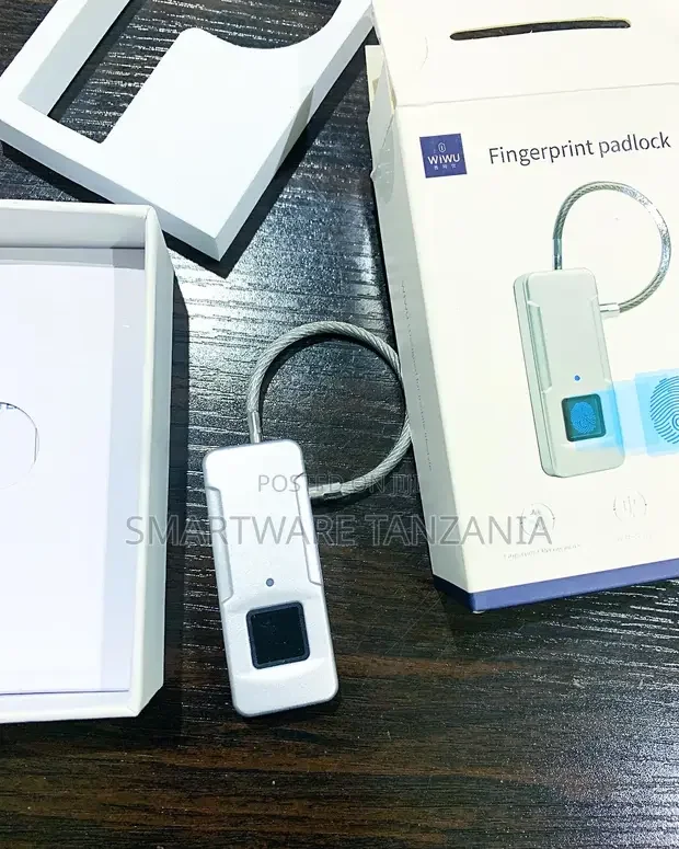 Rechargeable Fingerprint Padlock - Buy in Dar es Salaam, Tanzania | Smartware