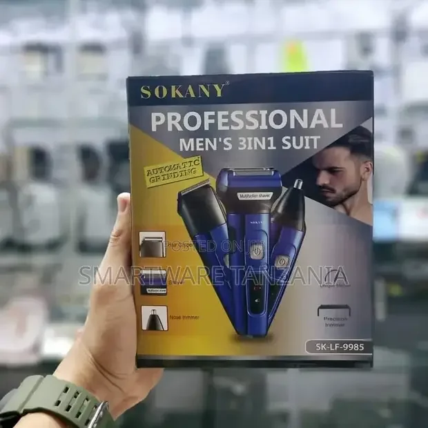 Rechargeable Hair Trimmer Cordless 3 Detachable Heads - Buy in Dar es Salaam, Tanzania | Smartware