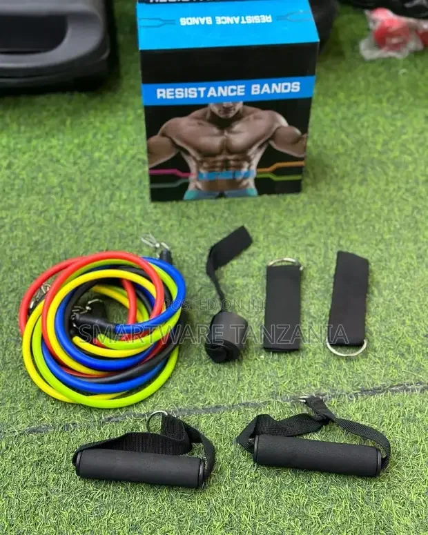 Resistance Band Kit For Yoga, Pilates, Abs, And Fitness - Buy in Dar es Salaam, Tanzania | Smartware