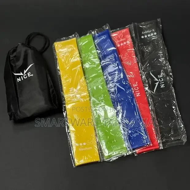Resistance Bands Set Of 5 Exercise Loops - Buy in Dar es Salaam, Tanzania | Smartware