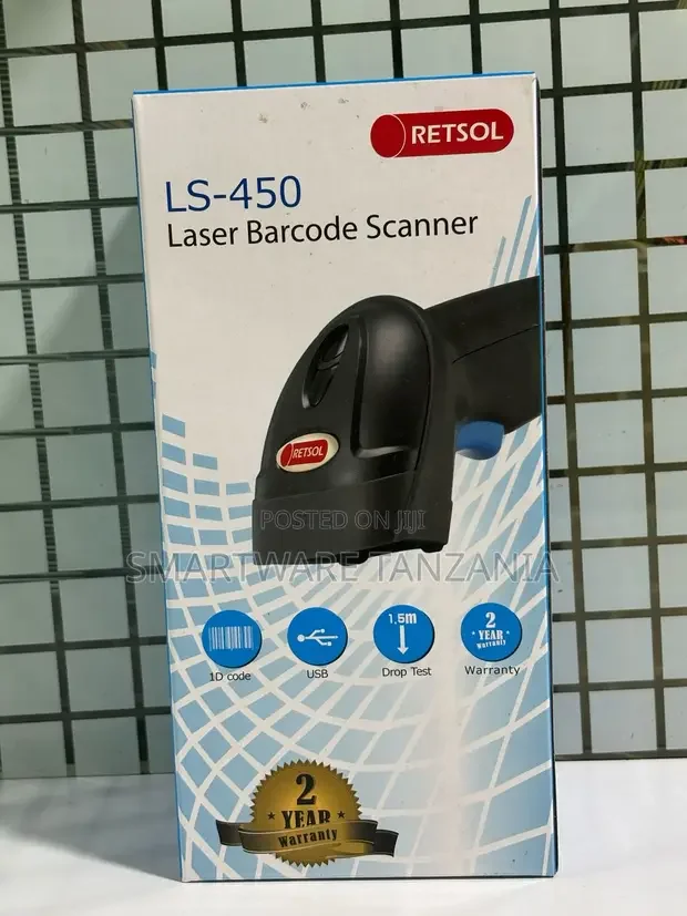 Retsol LS-450 USB Laser Barcode Scanner - Buy in Dar es Salaam, Tanzania | Smartware