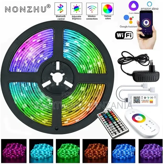 RGB 5M String Wifi Control LED Lights Rope Bedroom Lights - Buy in Dar es Salaam, Tanzania | Smartware
